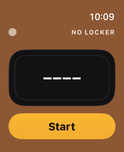 LockedIn no-session screen showing the idle locker state.